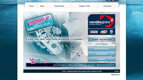 Participez au Vendée Globe de chez vous avec Virtual Regatta