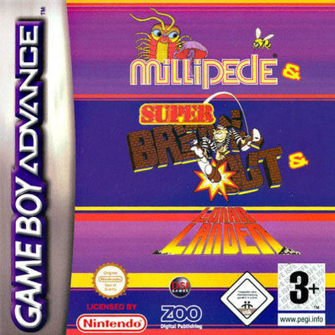 Millipede / Super Breakout / Lunar Lander sur GBA
