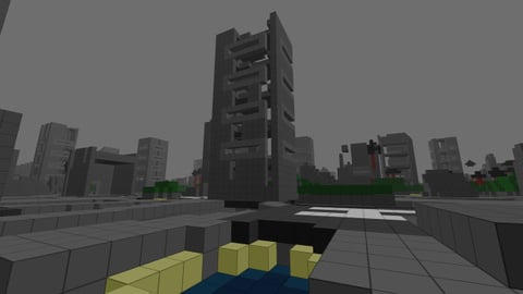 Cube Arena, un Minecraft futuriste en bêta