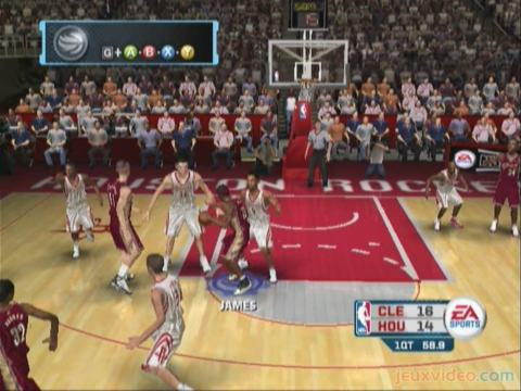 NBA Live 06 : LeBron James VS Houston