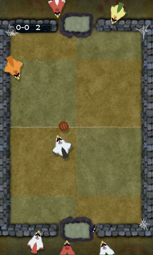 Les poulets se mettent au foot