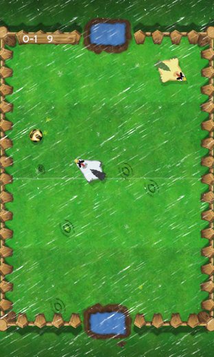Les poulets se mettent au foot