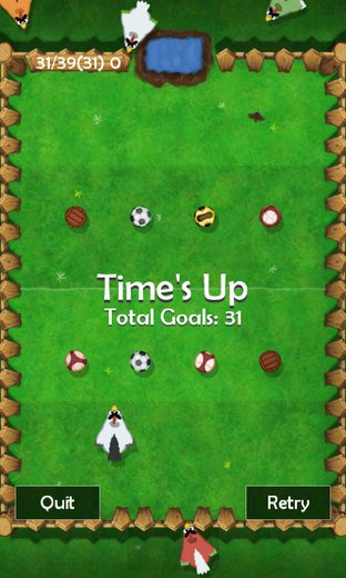 Les poulets se mettent au foot