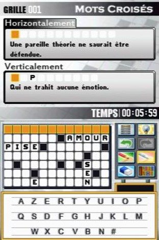 Encore des mots croisés sur DS Encore des mots croisés sur DS