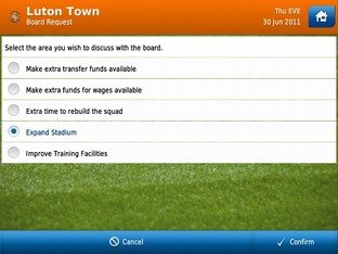 Football Manager Handheld 2012 disponible sur AppStore