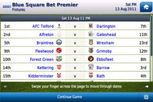 Football Manager Handheld 2012 disponible sur AppStore
