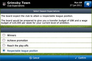 Football Manager Handheld 2012 disponible sur AppStore