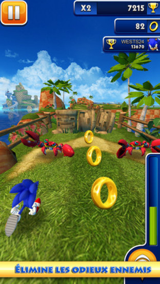 Sonic Dash se met à jour et devient gratuit Sonic Dash se met à jour et devient gratuit