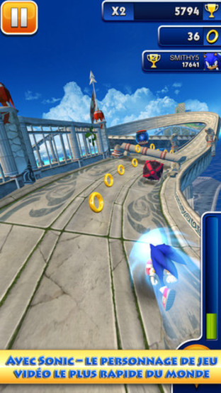 Sonic Dash se met à jour et devient gratuit Sonic Dash se met à jour et devient gratuit