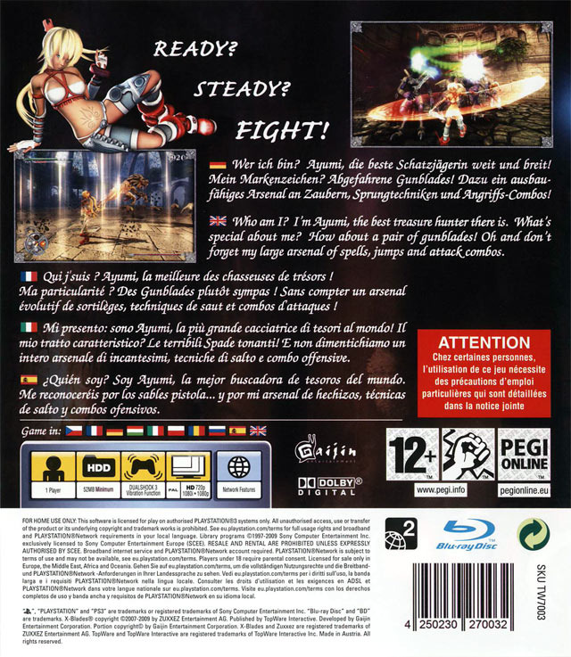 jeuxvideo.com X-Blades - PlayStation 3 Image 2 sur 273