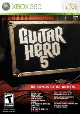 jaquette guitar hero 5 xbox 360 cover avant g Guitar Hero 5 PAL iNT XBOX360 