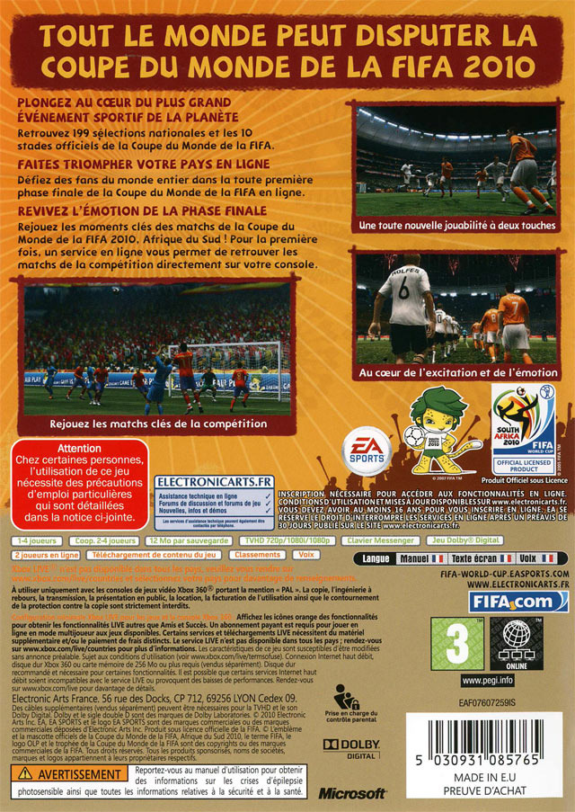 Images Coupe du Monde de la FIFA : Afrique du Sud 2010 Xbox 360 - 2 (0