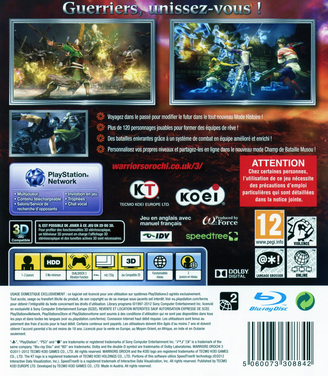 jeuxvideo.com Warriors Orochi 3 - PlayStation 3 Image 2 sur 284