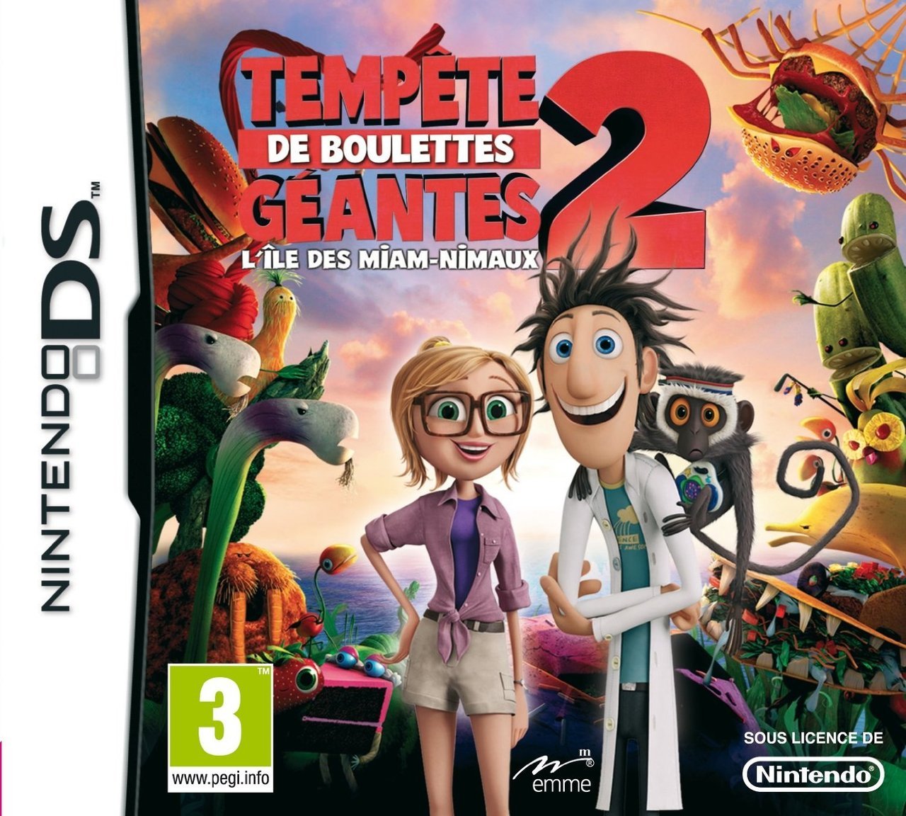 L île Des Miam Nimaux Tempête De Boulettes Géantes 2 Tempête de Boulettes Géantes 2 : L'Ile des Miam-Nimaux sur Nintendo DS