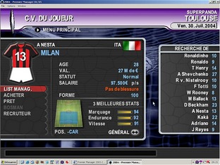 Test Premier Manager 2004-2005 PC - Screenshot 3