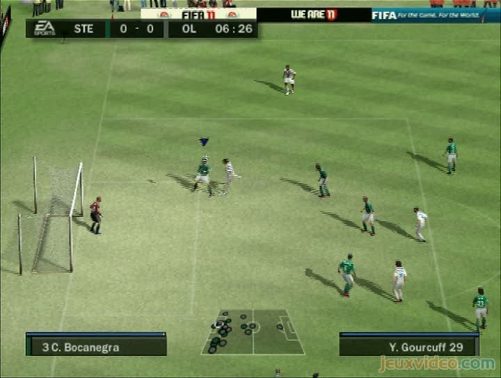 Gameplay FIFA 11 : ASSE vs Lyon - jeuxvideo.com