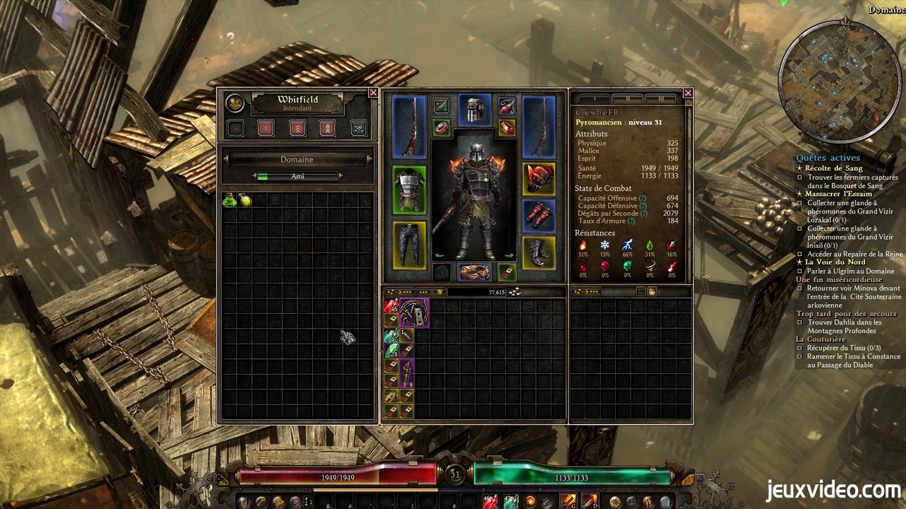 Gameplay Grim Dawn : retour en ville et marchandage ... - 1280 x 720 jpeg 746kB