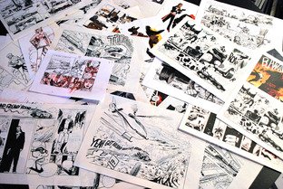 Premières planches de la BD de Racers' Islands