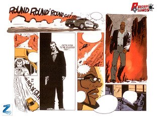 Premières planches de la BD de Racers' Islands