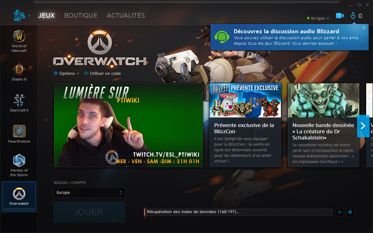 Battle.net propose à présent un chat vocal intégré Battle.net propose à présent un chat vocal intégré