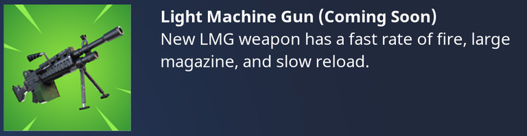 Fortnite : Le mode BR aura bientôt le droit au Light Machine Gun Fortnite : Le mode BR aura bientôt le droit au Light Machine Gun