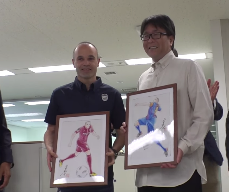 Captain Tsubasa : Andrés Iniesta est un véritable fan du manga Olive & Tom.