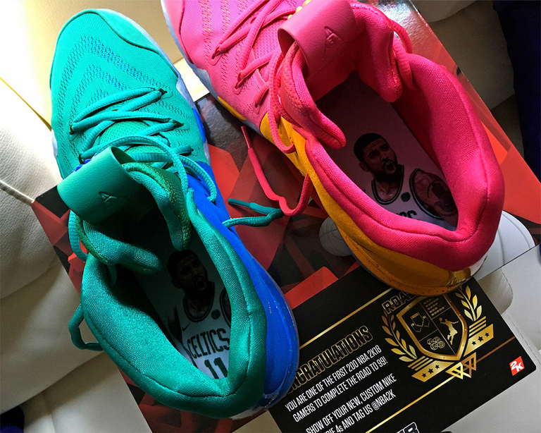 NBA 2K18 : les meilleurs joueurs ont droit à une paire de baskets Nike collector !