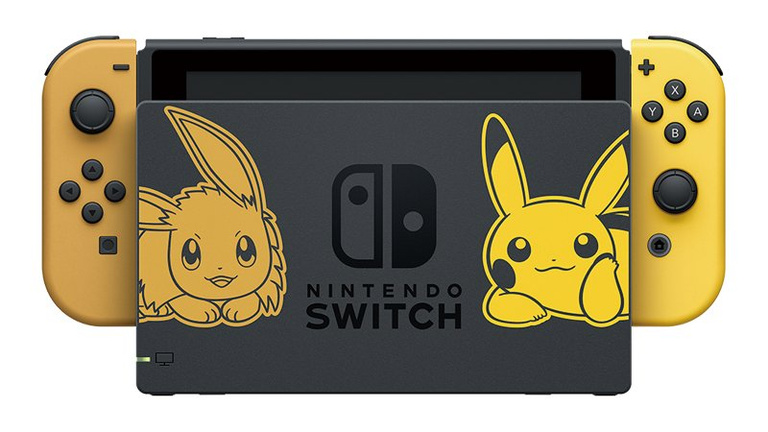 Pokémon Let's Go! : les Joy-Cons et le Dock de la console collector sont vendus séparément.