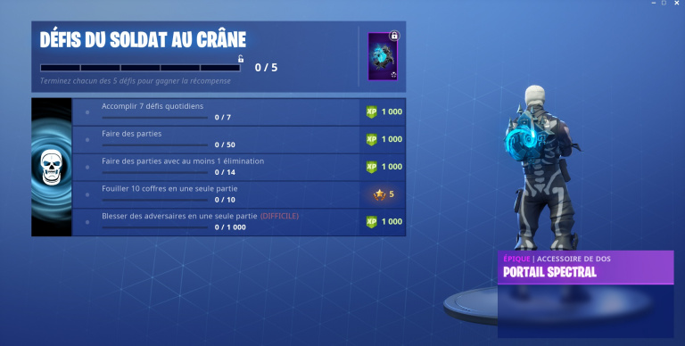 fortnite additional challenges waiting for halloween how to unlock and pass skull - fortnite defis camera