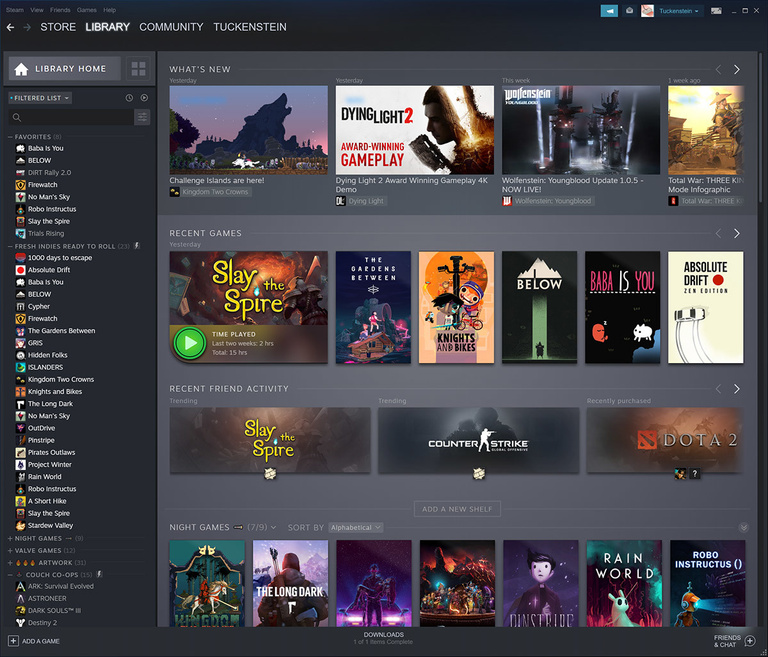 Steam : la bêta ouverte de la nouvelle bibliothèque démarre le 17 septembre