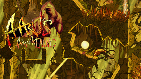 Jaquette de Aaru's Awakening, un platformer exigeant