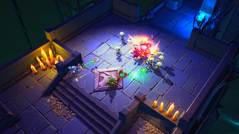 Jaquette de Super Dungeon Bros montre son gameplay