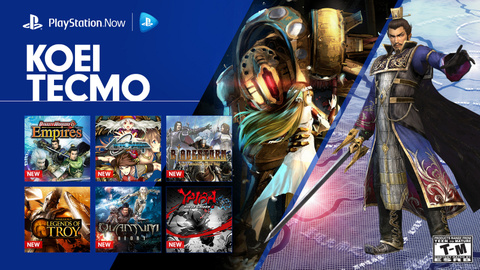 PlayStation Now : 12 jeux du catalogue de Koei Tecmo s'ajoutent à la liste