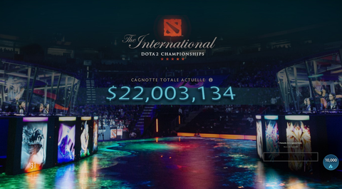 Dota 2 : Le cash prize atteint la barre des 22 millions de dollars