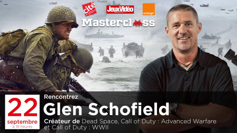 Jaquette de Glen Schofield (Dead Space) à la Masterclass Jeux Vidéo