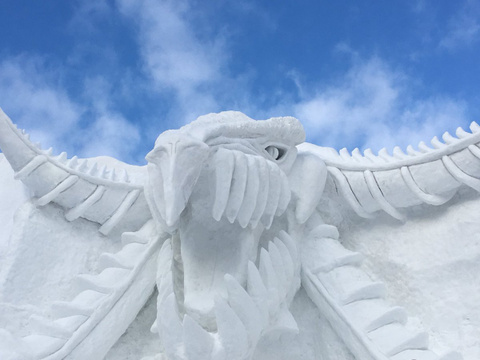 Final Fantasy XIV : le jeu se paye une énorme sculpture de neige au festival de Sapporo !