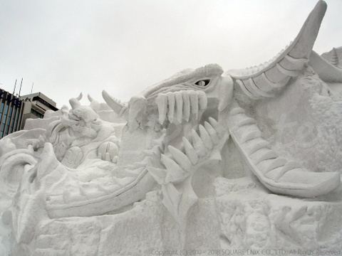 Final Fantasy XIV : le jeu se paye une énorme sculpture de neige au festival de Sapporo !