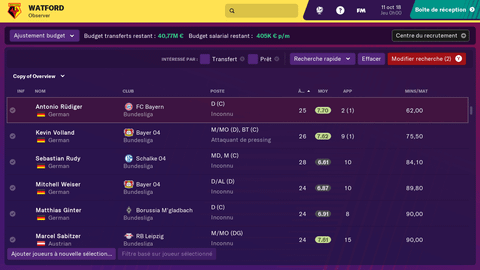 Football Manager Touch 2019 montre ses fonctionnalités