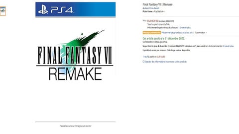 Final Fantasy VII Remake aperçu en précommande chez plusieurs revendeurs