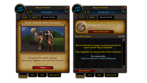 World of Warcraft : Blizzard présente les nouvelles récompenses du programme de parrainage