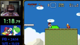 Un speedrunner termine Super Mario World en 14 minutes les yeux bandés !