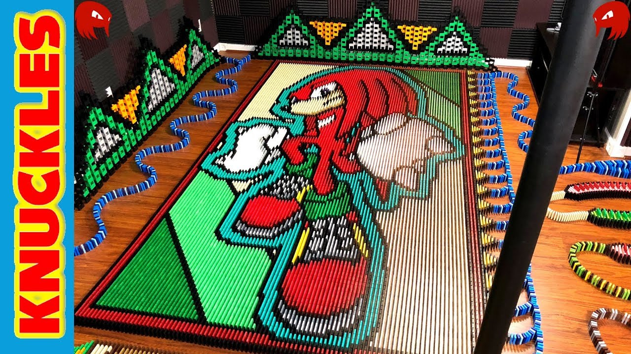 Sonic : un splendide hommage à Knuckles en plus de 25 000 dominos !