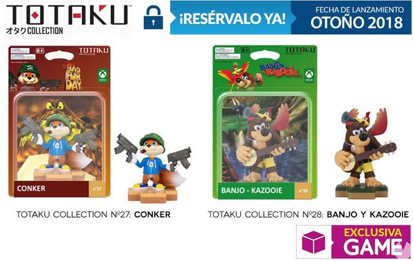 Rare : les figurines Totaku de Conker et Banjo & Kazooie arrivent !