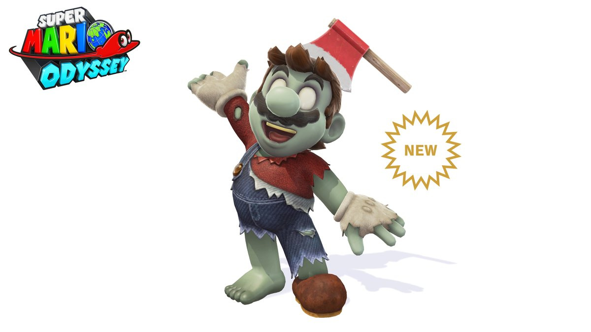 Super Mario Odyssey : des filtres et un costume zombie pour halloween