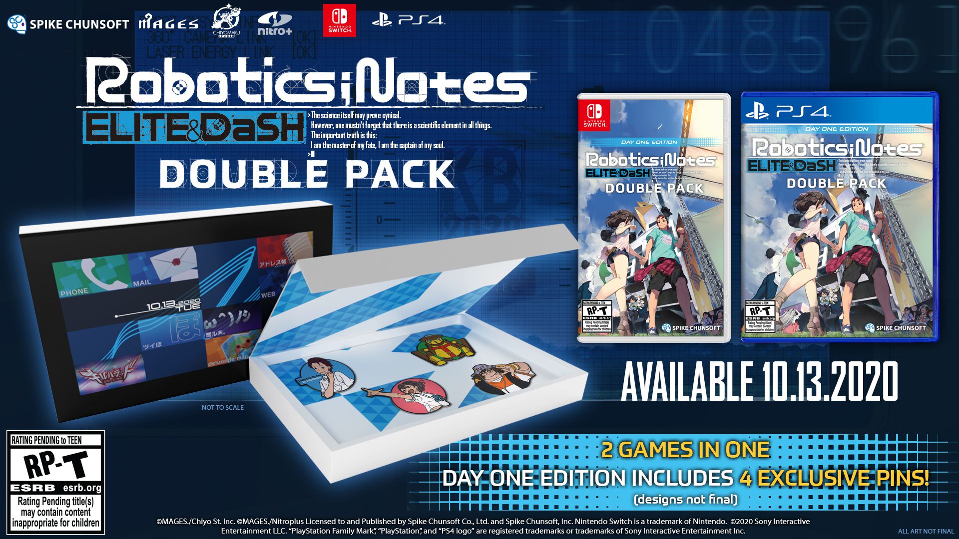Robotics;Notes Double Pack - La série confirmée en Occident sur PS4 et Nintendo Switch