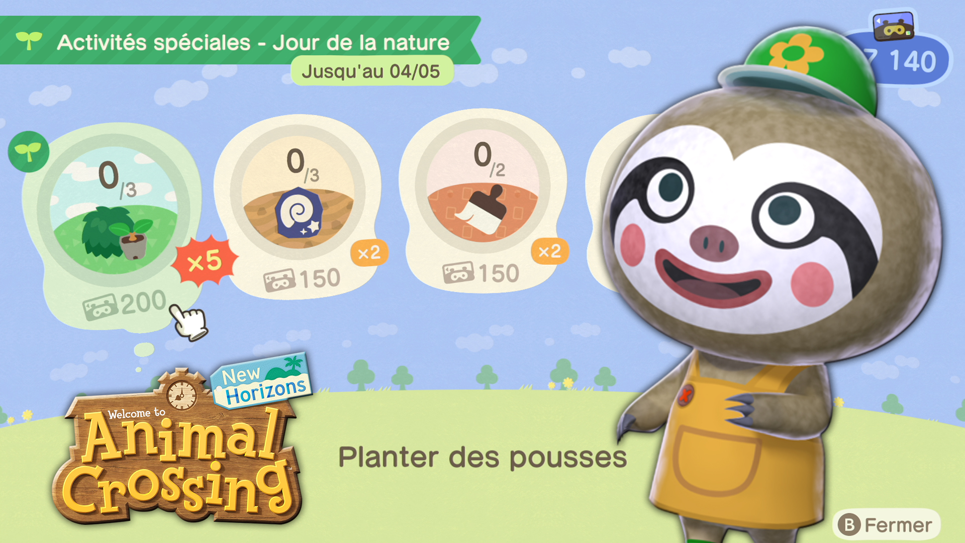 Animal Crossing New Horizons : tout sur le jour de la nature, notre guide