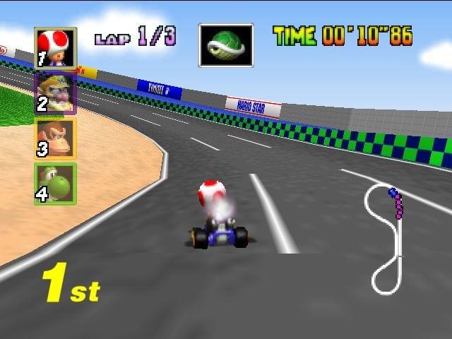L'autodrome Luigi, première course du jeu, est aussi connue pour ses speedruns L'autodrome Luigi, première course du jeu, est aussi connue pour ses speedruns