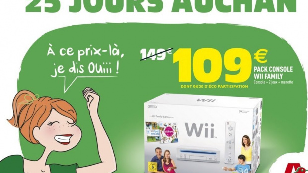 Auchan solde la Wii à 109 euros !