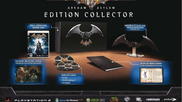 La version collector de Batman Arkham Asylum en Europe !