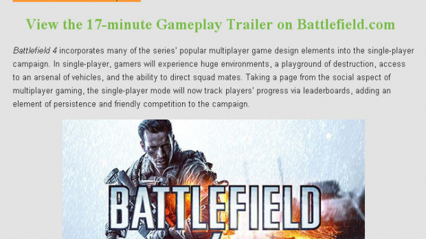 Battlefield 4 le 29 octobre prochain ?